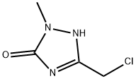 5-(chloromethyl)-2-methyl-1,2-dihydro-3H-1,2,4-triazol-3-one Struktur