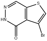 3-bromo-Thieno[2,3-d]pyridazin-4(5H)-one Struktur