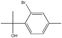 2-(2-bromo-4-methylphenyl)propan-2-ol Struktur