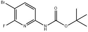 tert-butyl (5-bromo-6-fluoropyridin-2-yl)carbamate(WXG01116) Struktur