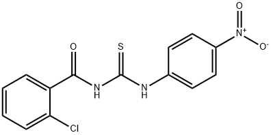 1-(2-CHLOROBENZOYL)-3-(4-NITROPHENYL)-2-THIOUREA Struktur