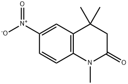 1,4,4-Trimethyl-6-nitro-3,4-dihydro-1H-quinolin-2-one Struktur