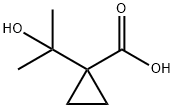 1-(2-hydroxypropan-2-yl)cyclopropanecarboxylic acid Struktur