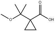 1-(2-methoxypropan-2-yl)cyclopropanecarboxylic acid Struktur