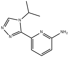 6-(4-isopropyl-4H-1,2,4-triazol-3-yl)pyridin-2-amine Struktur