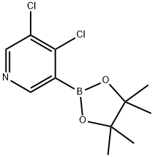 3,4-Dichloropyridine-5-boronic acid pinacol ester Struktur