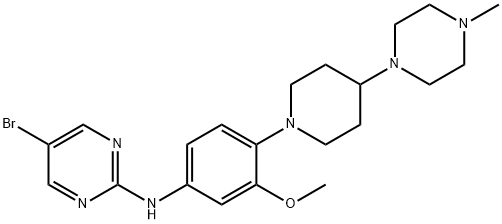 5-bromo-N-{3-methoxy-4-[4-(4-methylpiperazin-1-yl)piperidin-1-yl]phenyl}pyrimidin-2-amine Struktur