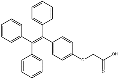 2-(4-(1,2,2-triphenylvinyl)phenoxy)acetic acid Struktur