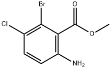 methyl 6-amino-2-bromo-3-chlorobenzoate Struktur