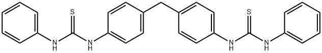 1,1'-(methanediyldibenzene-4,1-diyl)bis[3-phenyl(thiourea)] Struktur