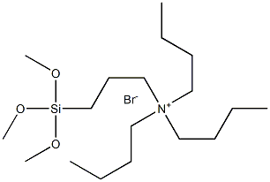 Tributyl(3-Trimethoxysilylpropyl)Azanium,Bromide Struktur