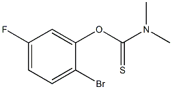 O-(2-bromo-5-fluorophenyl) dimethylcarbamothioate Struktur