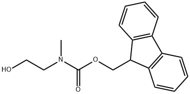 (9H-fluoren-9-yl)methyl 2-hydroxyethyl(methyl)carbamate Struktur