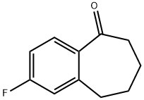 2-FLUORO-6,7,8,9-TETRAHYDRO-5H-BENZOCYCLOHEPTEN-5-ONE Struktur