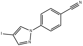 4-(4-iodo-1H-pyrazol-1-yl)benzonitrile Struktur