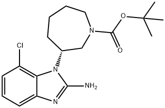 3-(2-amino-7-chloro-1H-benzo[d]imidazol-1-yl)azepane-1-
carboxylate Struktur