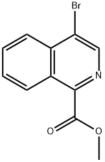 METHYL 4-BROMOISOQUINOLINE-1-CARBOXYLATE Struktur