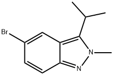 5-bromo-3-isopropyl-2-methyl-2H-indazole Struktur