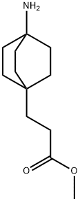 4-amino-Bicyclo[2.2.2]octane-1-propanoic acid methyl ester Structure