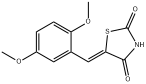 (5Z)-5-(2,5-dimethoxybenzylidene)-1,3-thiazolidine-2,4-dione Struktur