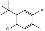 5-tert-butyl-4-chloro-2-iodophenol Struktur