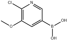 (6-Chloro-5-methoxypyridin-3-yl)boronic acid Struktur