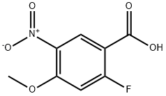 2-Fluoro-4-methoxy-5-nitro-benzoic acid Struktur