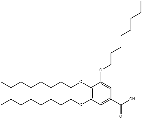 3,4,5-Tris(octyloxy)benzoic acid Struktur