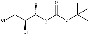 tert-butyl((2S,3R)-4-chloro-3-hydroxybutan-2-yl)carbamate Struktur