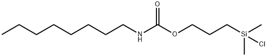 n-Octyl-O-(3-(Dimethylchlorosilyl)Propyl)Carbamate Struktur