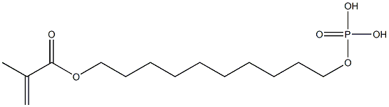 10-(Phosphonooxy)decyl methacrylate Struktur