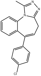 4H-[1,2,4]Triazolo[4,3-a][1]benzazepine, 6-(4-chlorophenyl)-1-methyl- Struktur