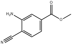 methyl 3-amino-4-cyanobenzoate Struktur