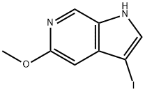 3-Iodo-5-methoxy-1H-pyrrolo[2,3-c]pyridine Struktur