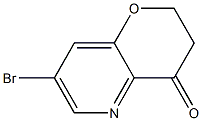 7-Bromo-2,3-dihydro-pyrano[3,2-b]pyridin-4-one Struktur