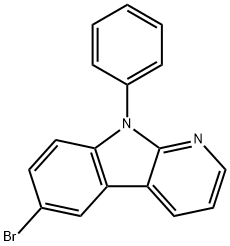 9H-Pyrido[2,3-b]indole, 6-bromo-9-phenyl- Struktur