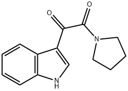 1-(1H-indol-3-yl)-2-(pyrrolidin-1-yl)ethane-1,2-dione Struktur