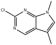 2-Chloro-5,7-dimethyl-7H-pyrrolo[2,3-d]pyrimidine Struktur