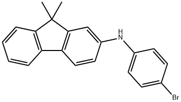 N-(4-bromophenyl)-9,9-dimethyl-9H-fluoren-2-amine Struktur