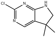 2-Chloro-5,5-dimethyl-6,7-dihydro-5H-pyrrolo[2,3-d]pyrimidine Struktur