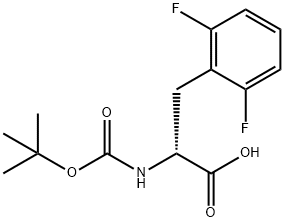 N-Boc-2,6-difluoro-D-phenylalanine Struktur