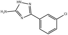 3-(3-chlorophenyl)-1H-1,2,4-triazol-5-amine Struktur