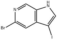 5-Bromo-3-iodo-1H-pyrrolo[2,3-c]pyridine Struktur