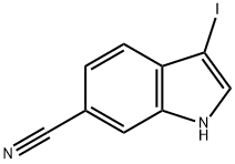 3-iodo-1H-indole-6-carbonitrile Structure