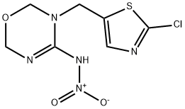 3-[(2-Chloro-1,3-thiazol-5-yl)methyl]-N-nitro-1,3,5-oxadiazinan-4-imine Struktur