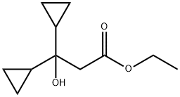 3,3-DICYCLOPROPYL-3-HYDROXY-PROPIONIC ACID ETHYL ESTER Struktur