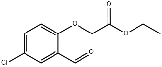 ethyl 2-(4-chloro-2-formylphenoxy)acetate Struktur