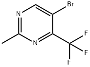 5-Bromo-2-methyl-4-trifluoromethyl-pyrimidine Struktur