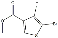 methyl 5-bromo-4-fluorothiophene-3-carboxylate Struktur