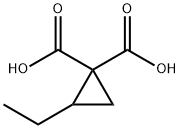 2-ethylcyclopropane-1,1-dicarboxylic acid Struktur